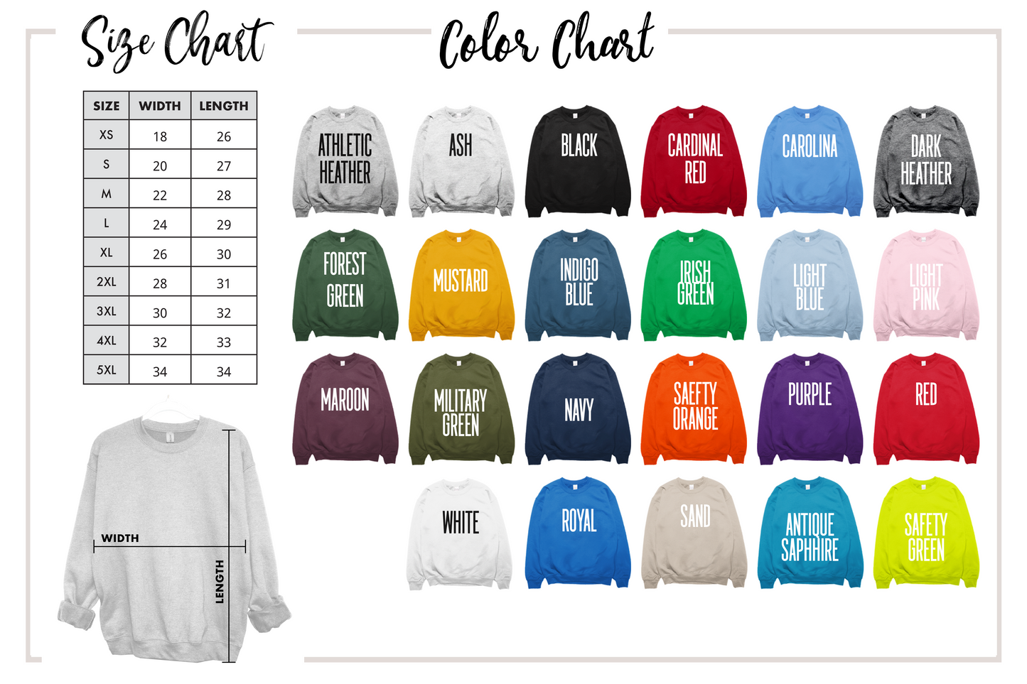 Custom Logo Crewneck Sweatshirt - Personalized Text, Photo, Image or logo Sweatshirt