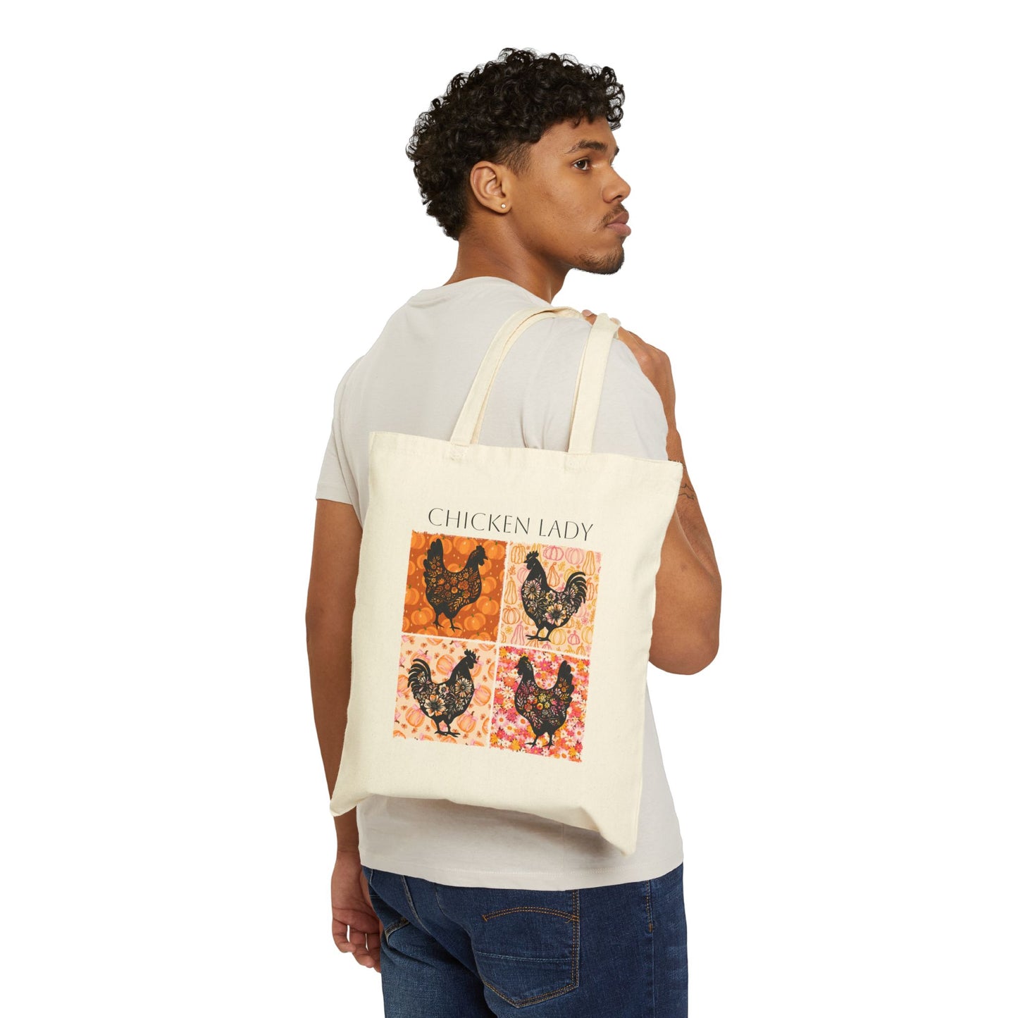 Custom Fall Cotton Canvas Tote Bag, Autumn Shopping Bag, Personalized Harvest Tote, Thanksgiving Farmer's Market Tote, Halloween Gift Bag,