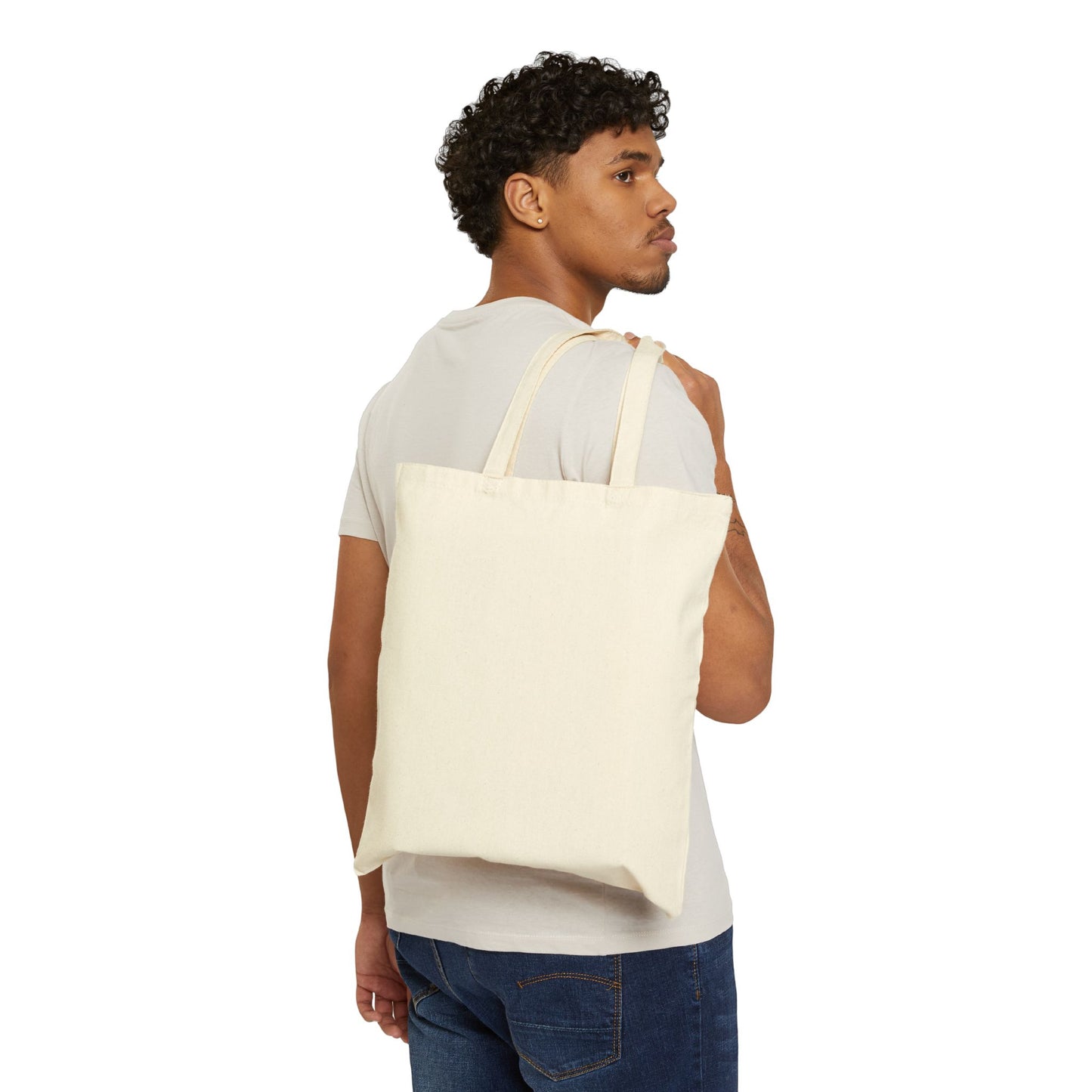 Fall Game Day Cotton Canvas Tote Bag, Football Coffee Shopping Beach Farmer Market Grocery, Custom Personalized Name Gift