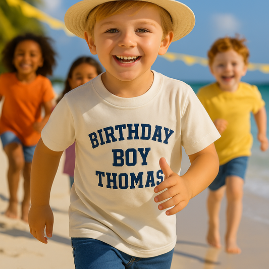 Personalized Birthday Boy Toddler Tee